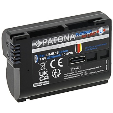 Аккумулятор PATONA Platinum Nikon EN-EL15 с USB-C