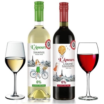 L'AMOURS CABERNET SAUVIGNON+TRAMINER bezalkoholowe