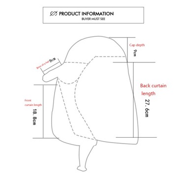 Защитная шляпа от солнца портативная