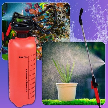 Ручной распылитель высокого давления Lance Garden 10 литров, жгут проводов опрыскивателя