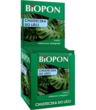 Chusteczki do liści nawóz Biopon 15 SZT
