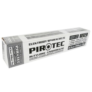 ЭЛЕКТРОДЫ PIROTEC РУТИЛОВЫЕ 2,5мм 5кг