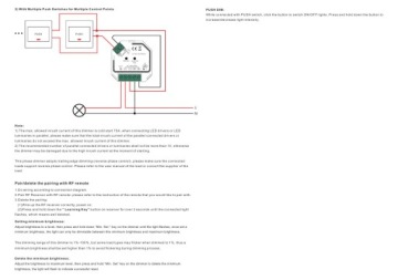 TRIAC LED RF диммер 200 Вт 230 В переменного тока (PUSH Dim AC)