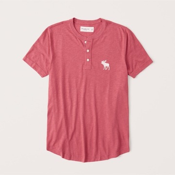 ABERCROMBIE Hollister T-Shirt Koszulka Henley L