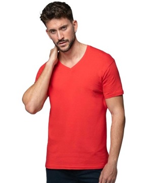 Koszulka Męska JHK V-Neck: z Dekoltem w Serek od JHK roz. XXL