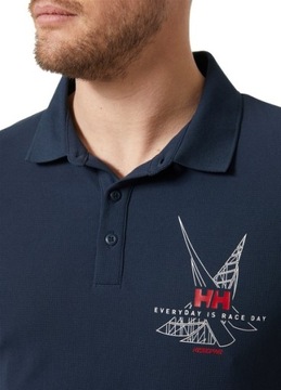 Мужская футболка HELLY HANSEN HP RACE POLO - Темно-синий - L