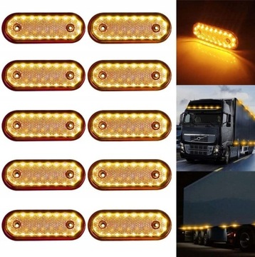 10X SVĚTLO KONTURA DIODOVÁ LED