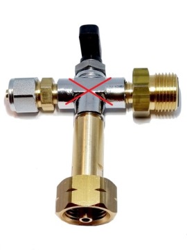 Трехходовой клапан кемперного цилиндра W21,8x1/14