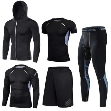 Mens Compression Sportswear Set Gym Running Sport