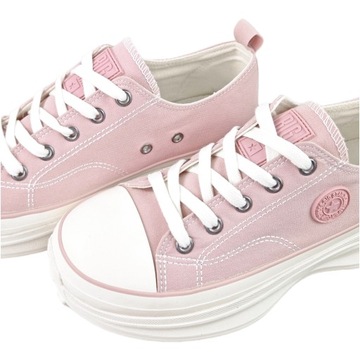 Trampki Damskie Big Star tenisówki Na Platformie różowe buty NN274129 41