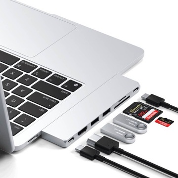Тонкий адаптер SATECHI Pro Hub для Macbook Air и Pro M1 M2 M3