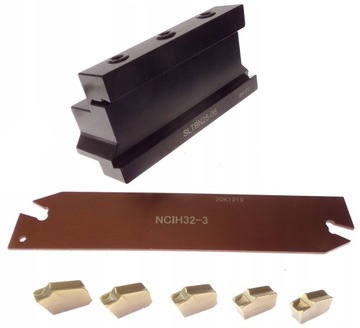 НОЖ ДЛЯ РЕЗКИ ПОЛОСЫ 3мм NCIH 32-3 + 5 ВСТАВОК LFMX 3 + ХВОСТОВИК БЛОКА 25мм