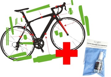 Naklejki ochronne kolarzówka gravel rama fat mat