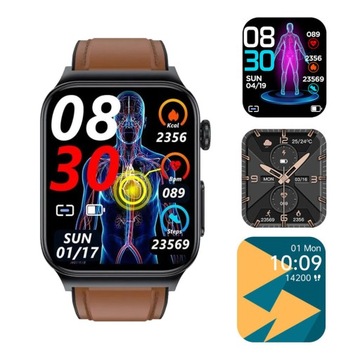 SMARTBAND BAND SMARTWATCH ZEGAREK OPASKA SMART AMOLED WATCH MĘSKI SPORTOWY