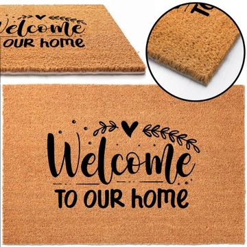 WYCIERACZKA pod DRZWI 40x60 WELCOME TO OUR HOME