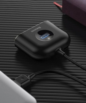 АДАПТЕР-концентратор, разветвитель 4x USB 3.0 Baseus Square