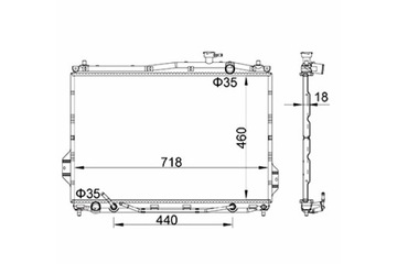 HART CHLADIČ HYUNDAI IX55 3.8I V6 08-