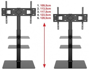 Универсальная напольная ПОДСТАВКА под ТВ с полками.