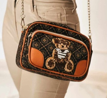 ЖЕНСКАЯ СУМКА MESSAGE, СУМКА НА ПЛЕЧЕ, СУМКА LITTLE BEAR TEDDY BAG ЦВЕТА