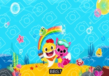Торт BABY SHARK Вафельный Сахарный Принт А4