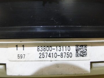COROLLA VERSO PŘÍSTROJOVÁ DESKA BUDÍKY EVROPA 83800-13110