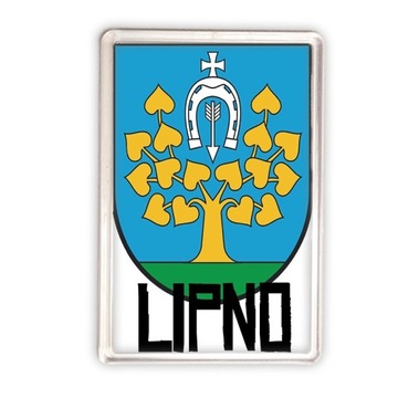 magnes akrylowy herb gmina Lipno