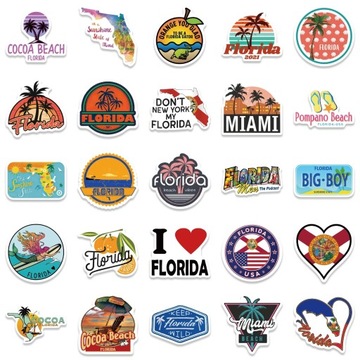 НАКЛЕЙКИ ДЛЯ НОУТБУКА STICKER BOMB MIX FLORIDA 50 шт.