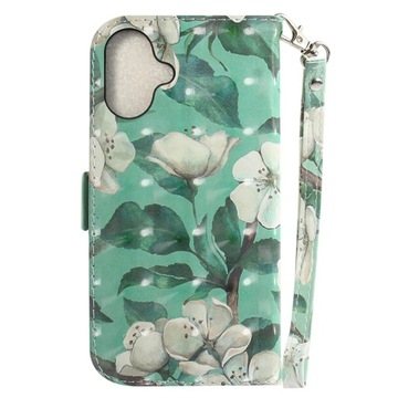 For iPhone 16 Case 3D Pattern Print Leather F