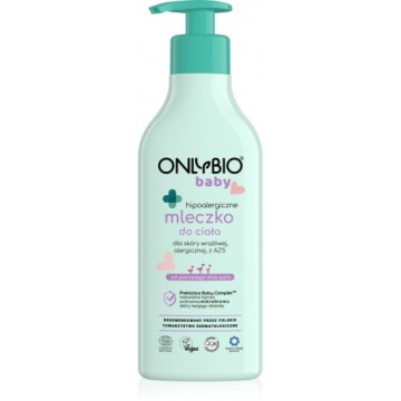 ONLYBIO Baby Гіпоалергенне молочко для тіла від першого дня життя