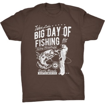 Big Day Of Fishing Koszulka Dla Wędkarza Prezent