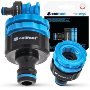 Соединитель для крана Шланг с резьбой Соединитель с резьбой IDEAL CELLFAST 1/2 дюйма 3/4 дюйма 1 дюйм