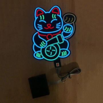 Rich Catfashion JDM Car Dekoracja Dekoracja Lekka Light Lighting Light