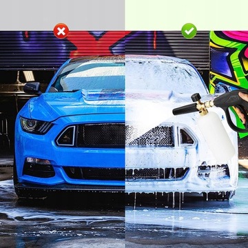 ПЕННЫЙ ПИСТОЛЕТ ДЛЯ МОЙКИ АВТОМОБИЛЯ + 5 НАСАДОК