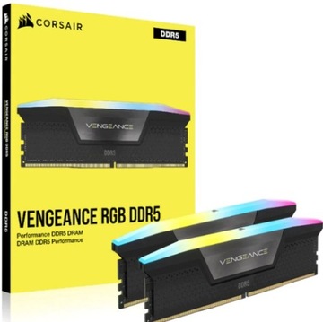 Pamięć RAM Corsair Vengeance RGB, DDR5, 32 GB, 6000MHz, CL30