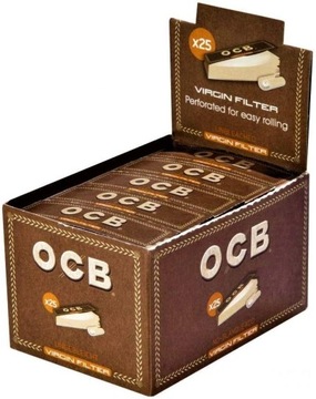 Tipsy kartoniki filtry OCB Virgin Brown 25szt