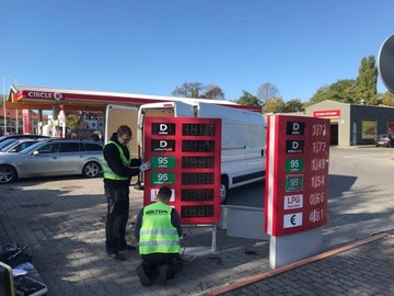 Светодиодный дисплей цен на топливо, 50 см, 4-значный, формат 18,88