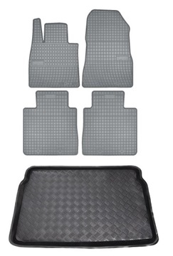 Dywaniki popiel + mata bagażnika Nissan Note II E12 2013- dolna podłoga