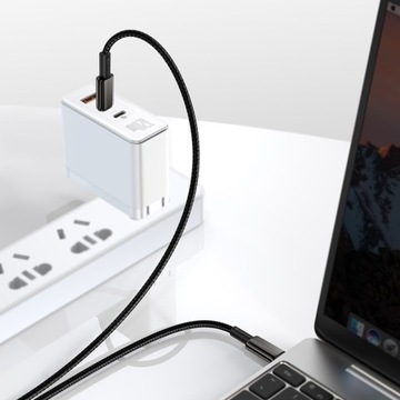 КАБЕЛЬ BASEUS FAST USB-C/USB-C ПРОЧНЫЙ КАБЕЛЬ ДЛЯ ТЕЛЕФОНА И КОМПЬЮТЕРА 100 Вт 1 м