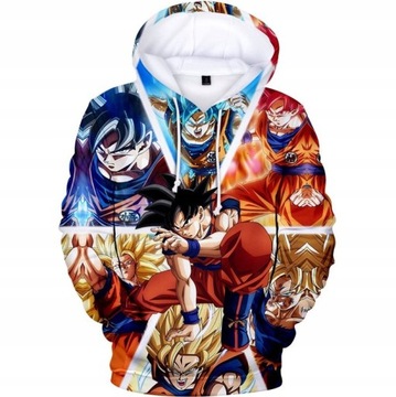 BLUZA 3D DRAGON BALL ROZMIARY WZORY UNIKAT