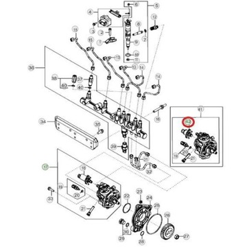 ZAWÓR POMPY WTRYSKOWEJ JOHN DEERE CLAAS DZ111137