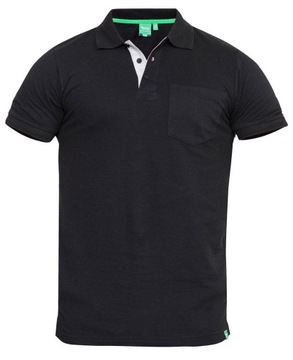 GRANT D555 Koszulka Polo Czarna Duże Rozmiary