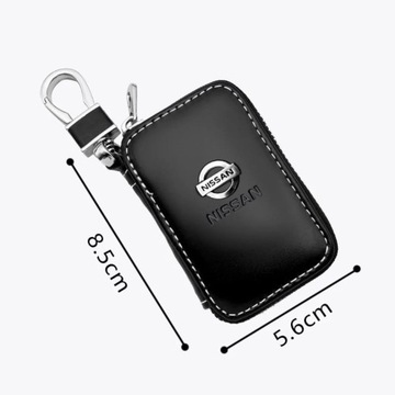 Брелок для ключей BEAUTIFUL NISSAN, хром, Кожа