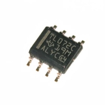 Wzmacniacz Operacyjny TL072 CDR SO-8 Oryginał TI