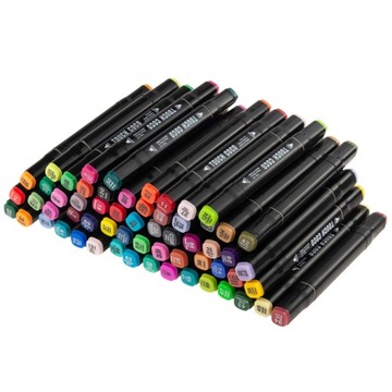 ZAKREŚLACZE MARKERY MAZAKI PISAKI DWUSTRONNE 60SZT