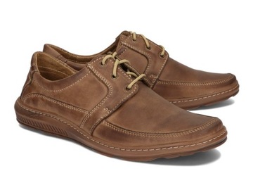 BUTY MĘSKIE POLSKIE SKÓRA NATURALNA 580 BRĄZOWY 44
