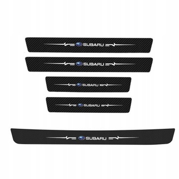 5 наклеек на пороги для Subaru.