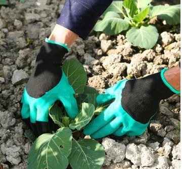 ПРОЧНЫЕ ПЕРЧАТКИ САДОВЫЕ ПЕРЧАТКИ С КОГТЯМИ ГРАБЛИ