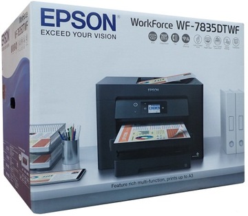 Drukarka Skaner Urządzenie Wielofunkcyjne 4w1 Epson WF-7835DTWF ADF WiFi A3