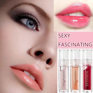 3 шт. прозрачное масло для блеска губ, длительный увлажняющий и пухлый тонированный блеск для губ