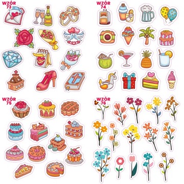 Свадебные наклейки 2 Свадебная книга 40 Дизайн